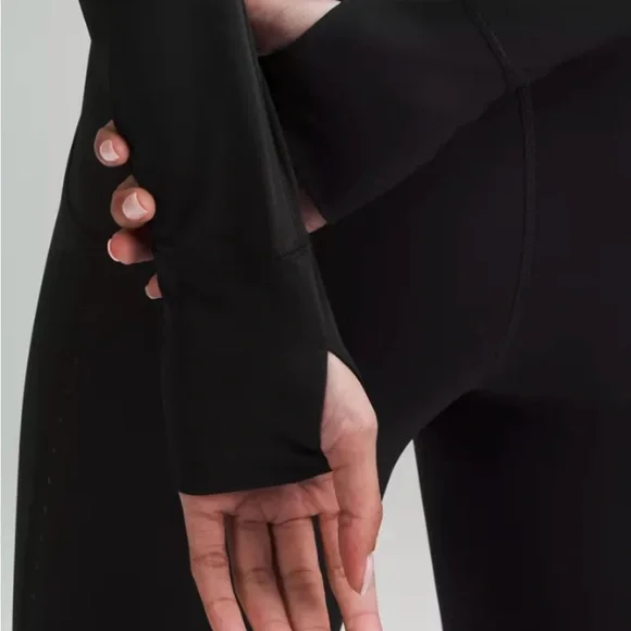 Lululemon UV Protection Fold over Long Sleeve Running Shirt unworn - Picture 4 of 9